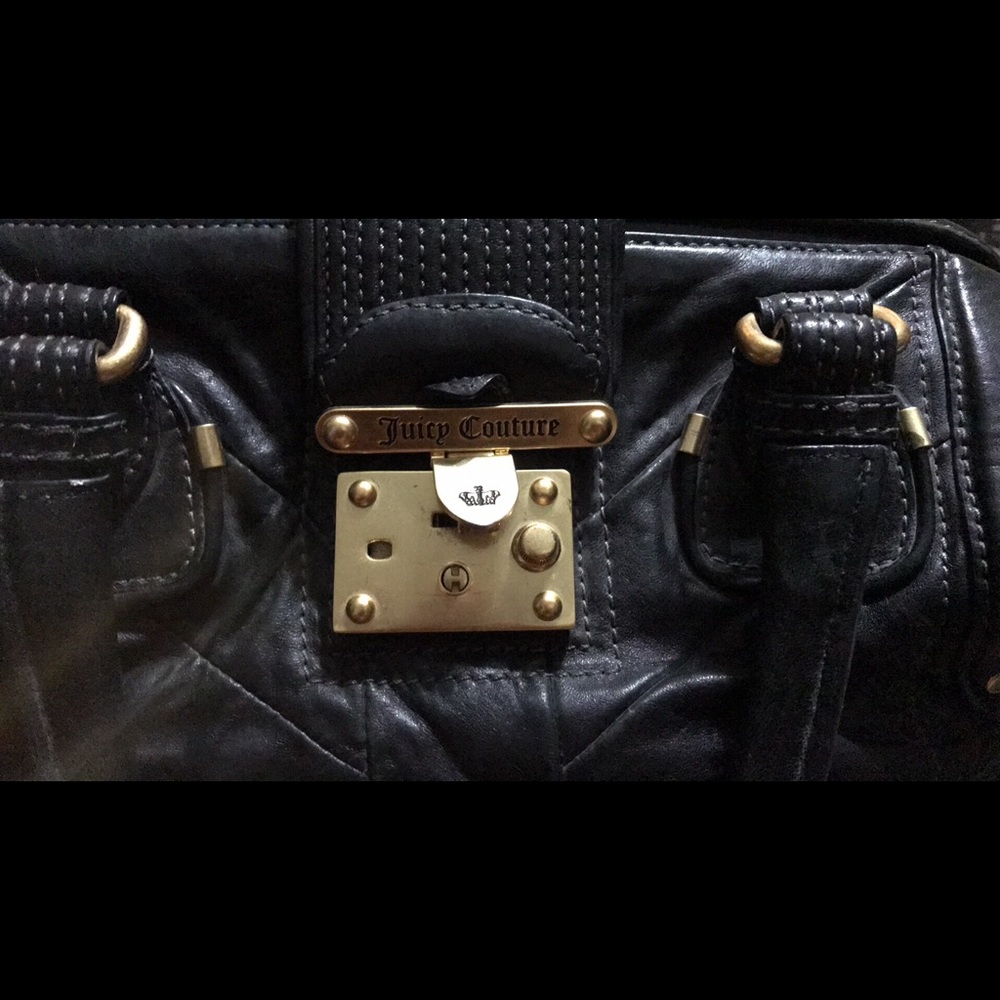 Authentic juicy couture genuine leather handbag